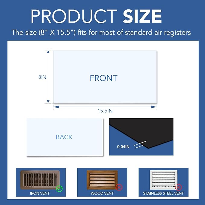DIYMAG 4Pack Strong Magnetic Vent Covers, Magnets - Image 2