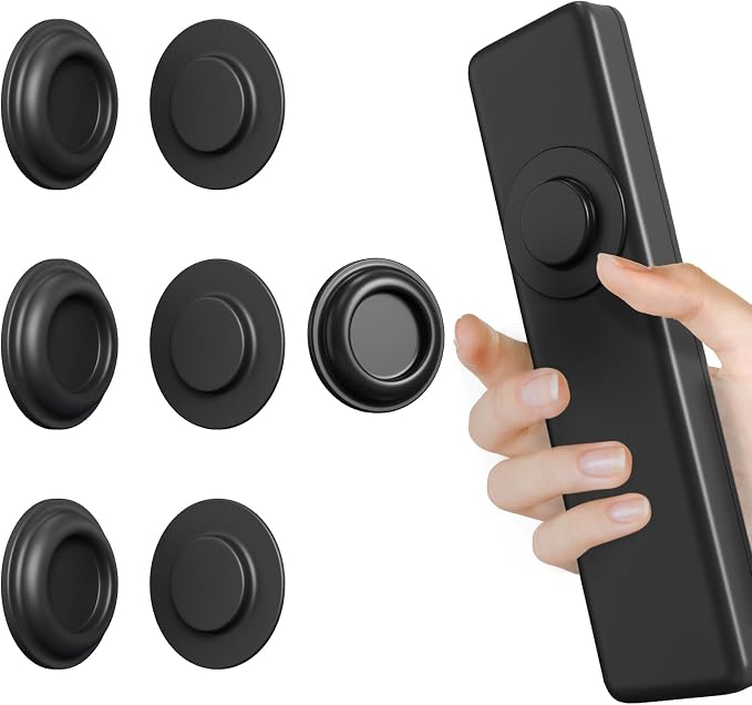 Remote Control Holder Magnetic Wall Mount Self-Adhesive, 6 Pack Upgraded by Vaszu