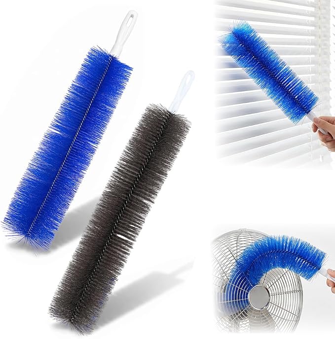 Bendable Microfiber Head, Reusable Dust Remover 2 Pcs 2026 New Fan Cleaner Brush by Drkicsy
