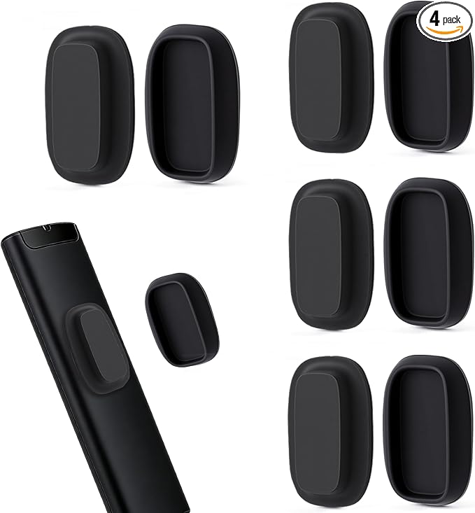 Ninsula 4 Pack Magnetic Remote Control Holder Wall Mount, No Drill by Unknown