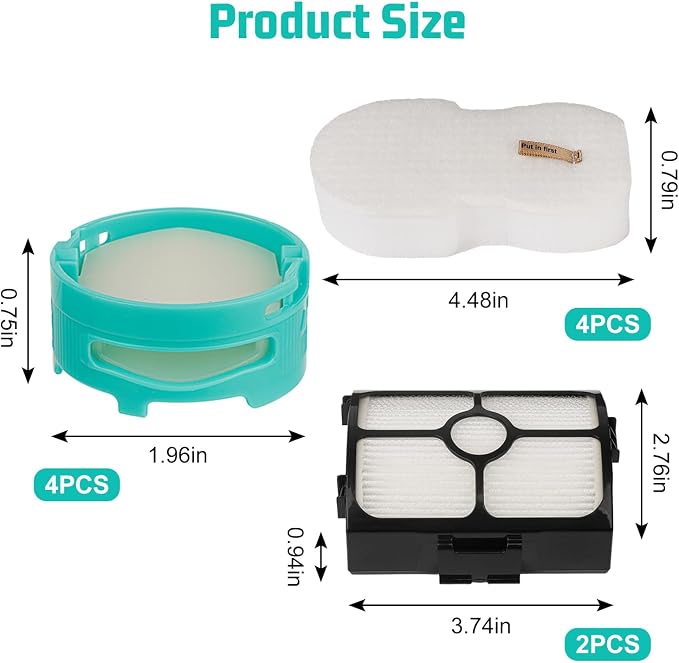 Replacement Filters for Shark HZ3002 HZ3000 Stratos Ultralight Corded Stick - Image 2
