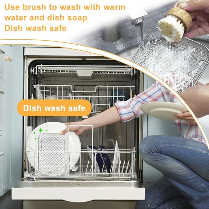 BYKITCHEN Air Fryer Rack for Ninja 8 QT DZ201/ SL201 DualZone Airfryer/Bella - Image 9