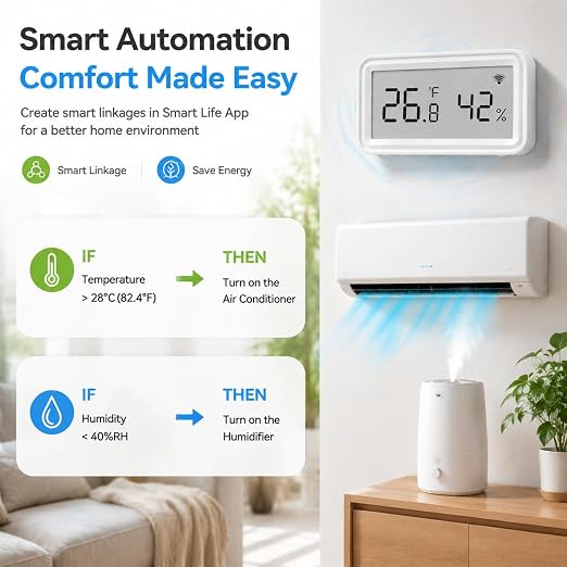 WiFi Temperature Humidity Sensor, Smart Thermometer Hygrometer - Image 4