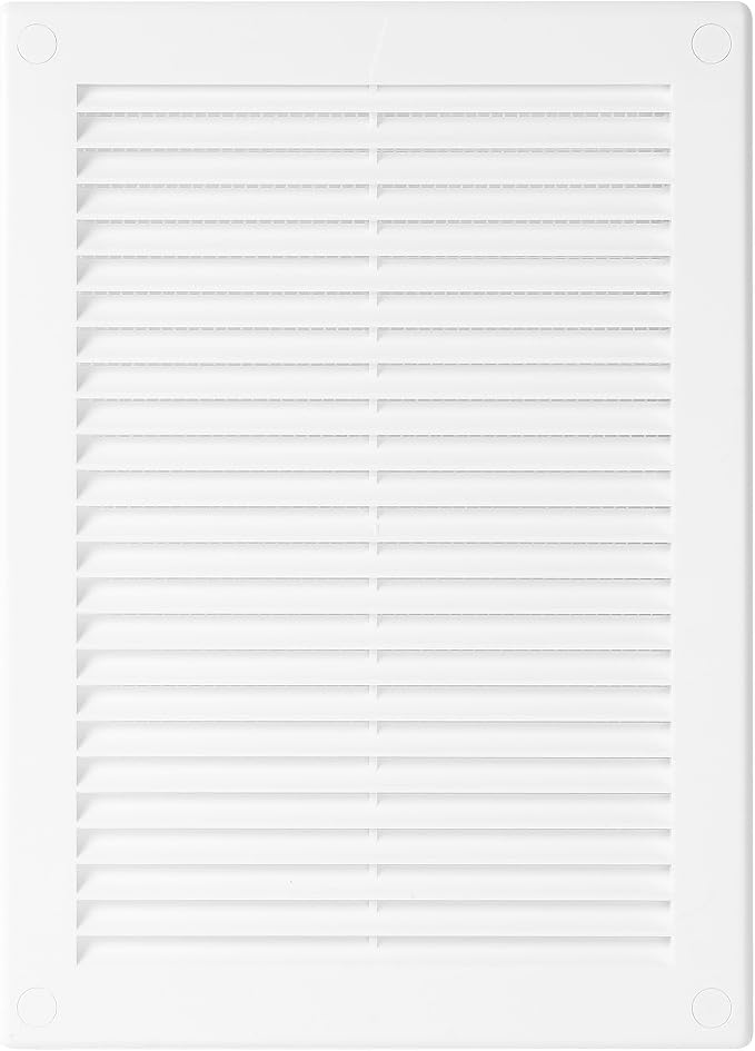 Awenta 5.5" x 8" Inch Square Plastic White Ventilation Grille - Image 2