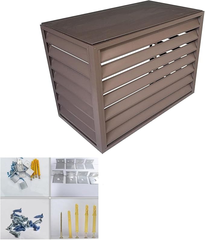 Aluminum Outdoor Condenser Protective Cover, freestanding Enclosure to Cover by Unknown
