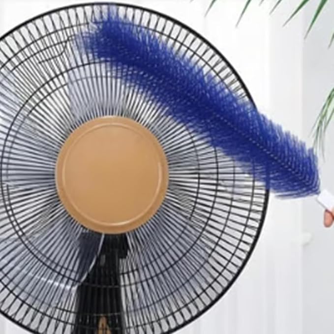 Bendable Microfiber Head Reusable Dust Remover Fan Cleaner Brush - Image 2