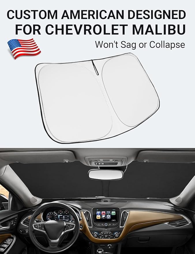 Proadsy 2026 Upgrade Front Windshield Sun Shade Foldable Sunshade Protector - Image 2