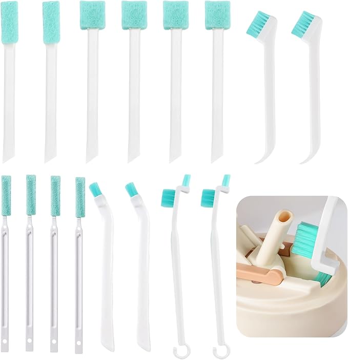 16 Pcs Crevice Cleaning Brush Set, Small Brushes by Unknown
