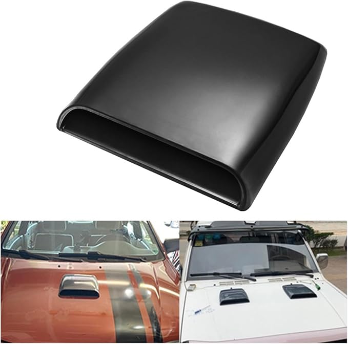 Universal Auto Engine Cover Hood Scoop Vent Car Bonnet Air Intake Inlet 4x4 - Image 2