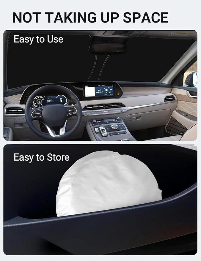 Proadsy 2026 Upgrade Front Windshield Sun Shade Foldable Sunshade Protector - Image 8