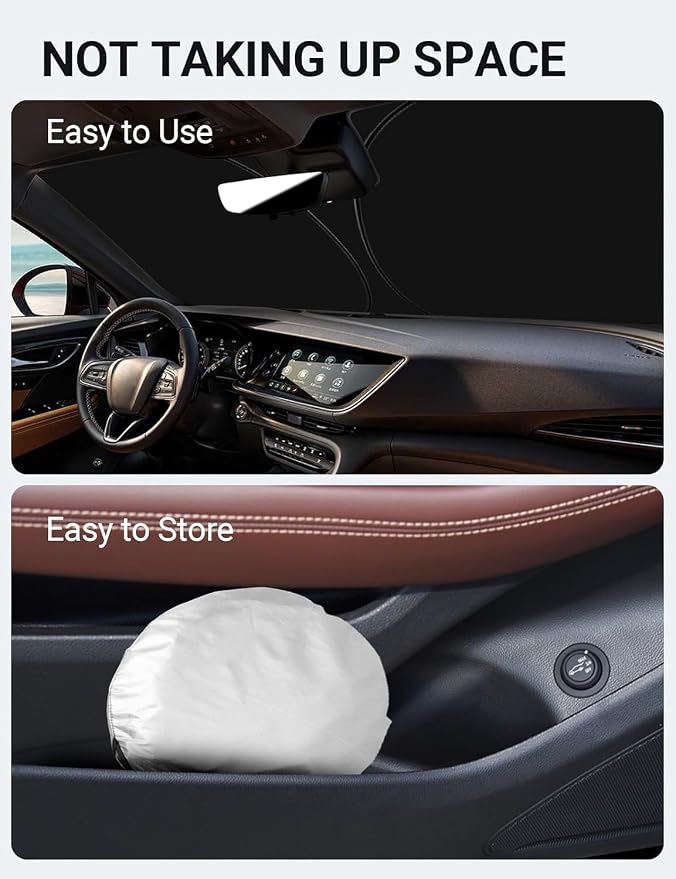Proadsy Front Windshield Sun Shade Foldable Sunshade Protector Custom Fit 2026 - Image 8