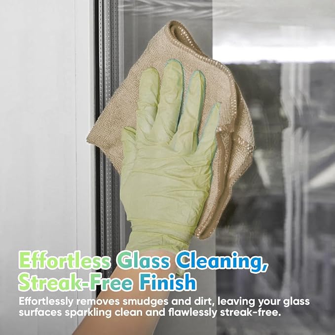 HOMEXCEL Brown Microfiber Cleaning Cloth 12 Pack, 12.5 x 12.5 inch Microfiber - Image 3