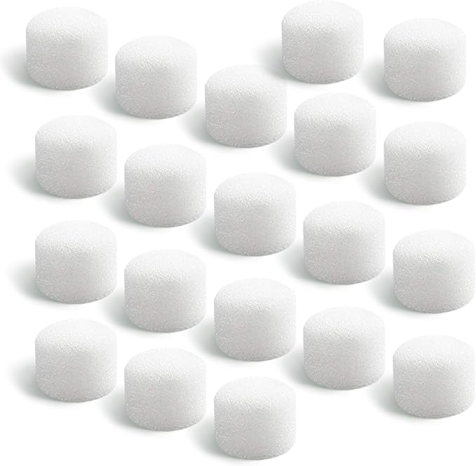 Air Filter Sponge, Compressor Replacement System, Round White Breathable Foam by Unknown