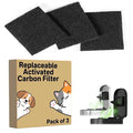 3-Pack Trash Can Odor Filter Refills, Carbon Filters Dog Poop Trash Can by HomeOrganization