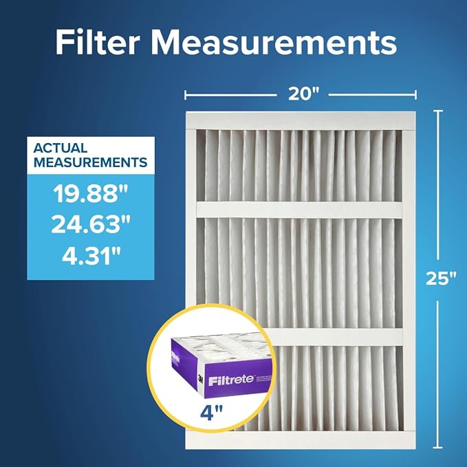 Filtrete 20x25x4, AC Furnace Air Filter, MPR 1550 DP, Healthy Living Ultra - Image 2