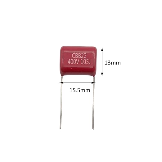20pcs CBB22 400V 105J 1UF 1000nf P15 Metallized Polypropylene Film Capacitors - Image 2