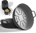 Round Silicone Air Fryer Liners 2 Pack by Masgarlan