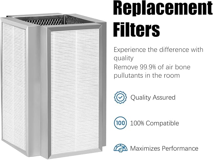 50 Premium H13 True Hepa Filter Replacement Compatible - Image 2