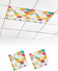 2 Pack Yellow Red Circular Fluorescent Light Covers by Unknown