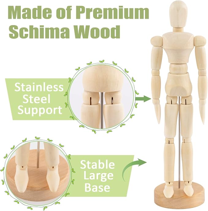 ANPHSIN 4 Pcs 8.6'' Wooden Air Plant Holder - Image 5