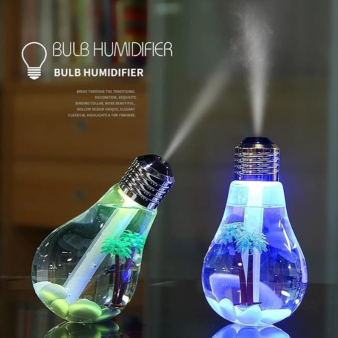 USB Air Humidifier Bulb with 7 Colors, Portable Bulb Ultrasonic Humidifier - Image 6