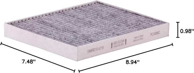 PG PC4068C Activated Charcoal Cabin Air Filter | Fits 2011-2019 Ford Explorer - Image 6