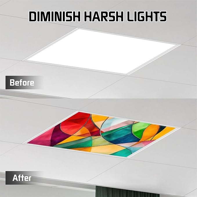 2 Pack Geometry Fluorescent Light Cover - Image 4