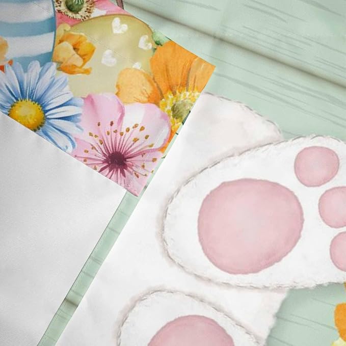 Easter Curtain Valances for Windows, Kitchen Valance Window Treatment, Spring - Image 6