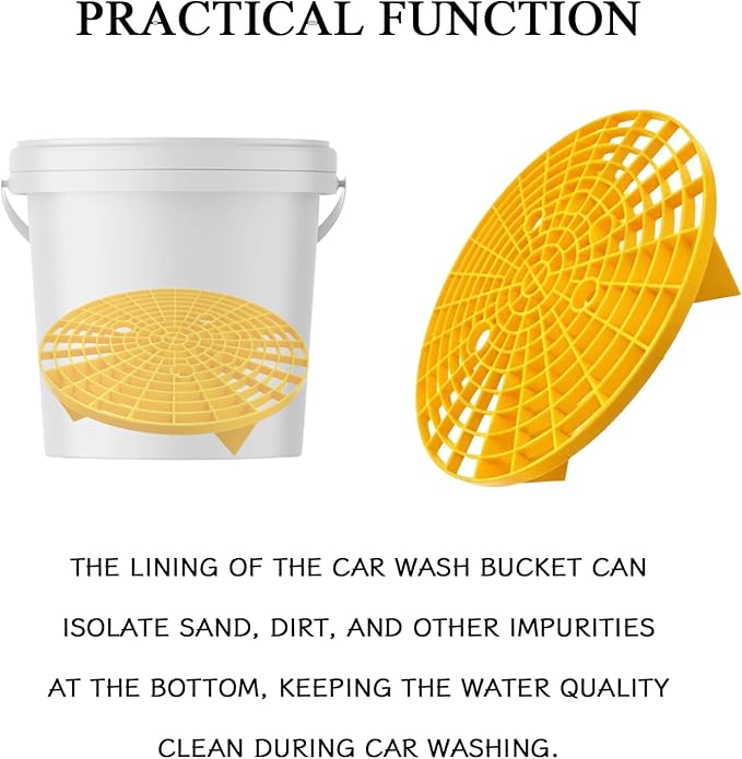 2 PCS Car Wash Bucket Insert Dirt Guard, Grit Trap Dirt Lock Filter - Image 3