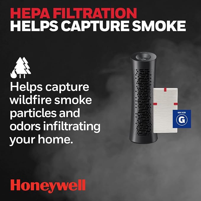 Honeywell HPA030 HEPA Tower Air Purifier, Airborne Allergen Reducer - Image 3