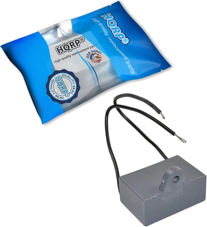 HQRP Ceiling Fan Capacitor CBB61 15uf 2-Wire UL Listed - Image 3
