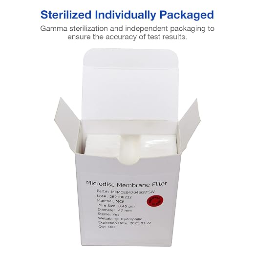 SimPure MCE Gridded Membrane Filter Sterile, 47mm Diameter and 0.45um Pore Size - Image 4