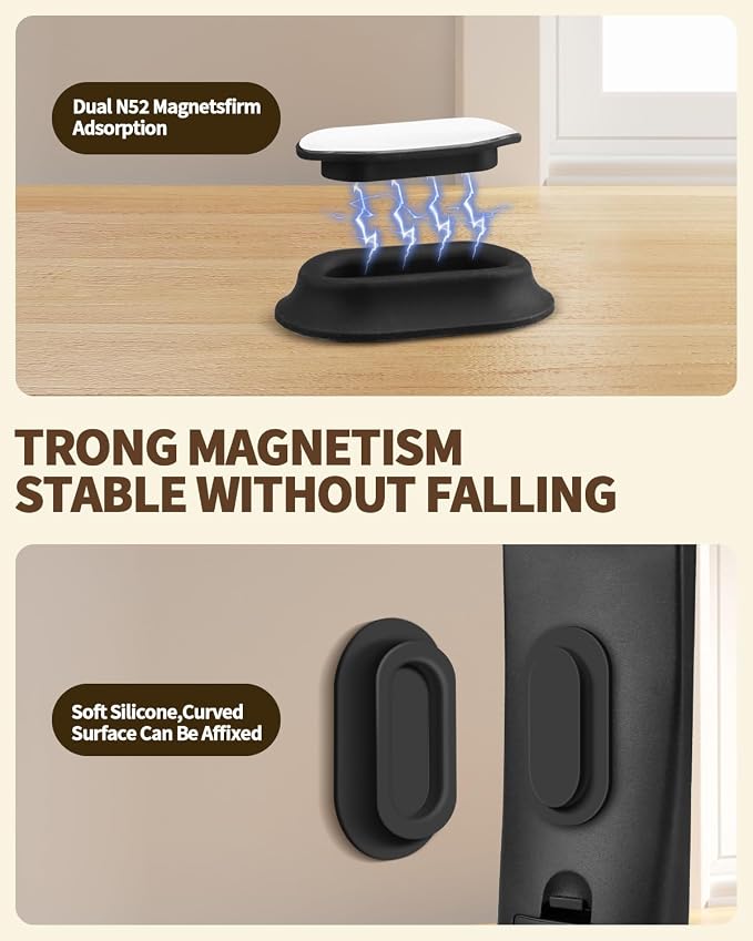 4 Pack Strong Magnetic Remote Control Holder, Self-Adhesive Silicone Remote - Image 5