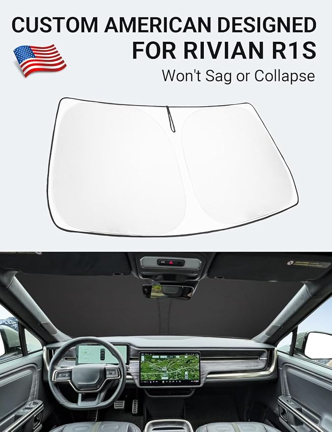 Proadsy Windshield Sun Shade for 2020-2025 2026 Mercedes-Benz GLS-Class SUV - Image 2