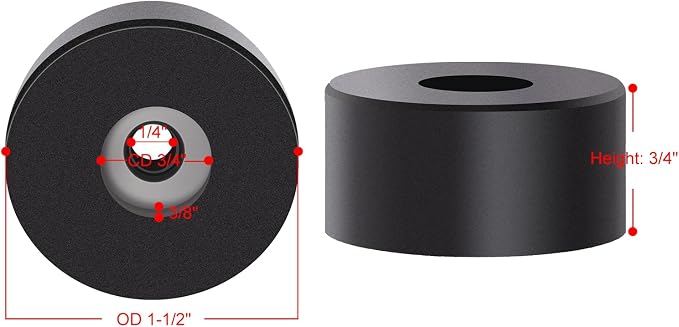 ChillWaves Air Compressor Rubber Feet Pad, Non-Slip Foot Mount, Vibration Foot - Image 4