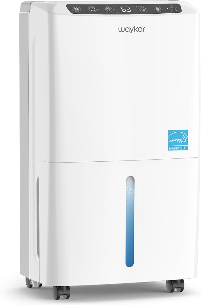 Waykar 2, 000 Sq. Ft. 34 Pints 2025 Most Efficient Energy Star Dehumidifier by Waykar