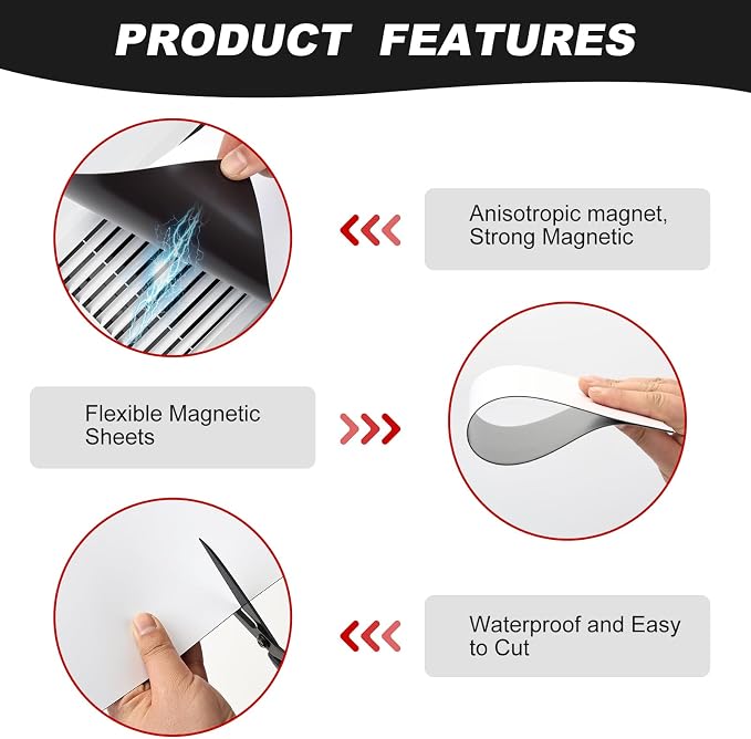 Thaibear Magnetic Vent Covers, 5.5" x 12", 4 Pack Strong Ceiling Vent Covers - Image 3