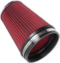 6" 152 mm High Flow Inlet Air Filter, Air Intake Cone Filter Replacement by MUGERACING
