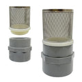DN20 inch Stainless Steel Filter Cover Connected to 3/4" DN20 Grey PVC Water by Cotonlake