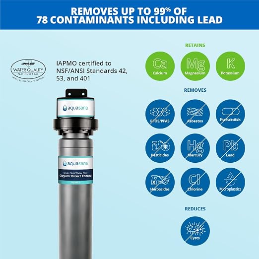 Aquasana Water Filter for Sink Faucet | Reduces 99% of 78 Contaminants - Image 2
