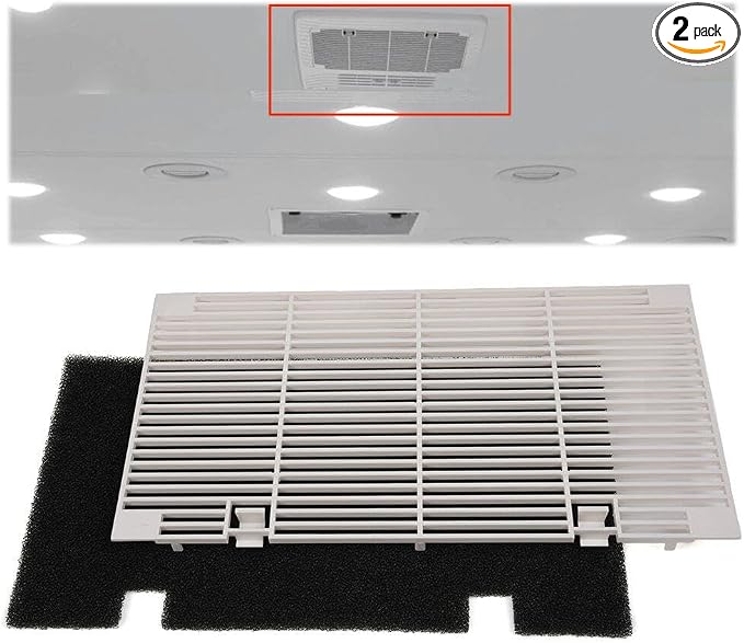 PIT66 RV A/C Ducted Duo-Therm Air Grille Polar White Compatible by PIT66AutoParts