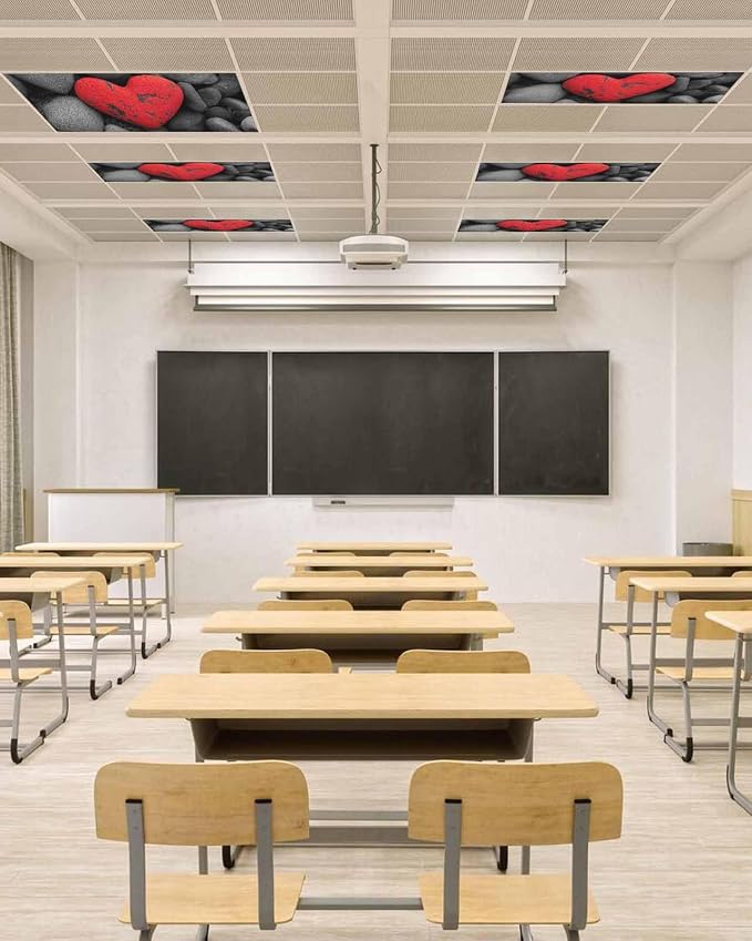 Fluorescent Light Covers for Ceiling Lights Love Heart Stone Magnetic Light - Image 4