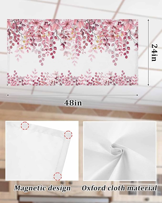 2 Pack Fluorescent Light Cover for Classroom Ceiling Light, Berry Branch Plant - Image 7
