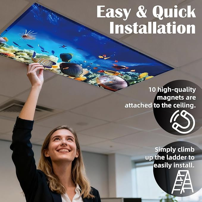 ANGSYLTH 8 Pcs Fluorescent Light Covers - Image 4