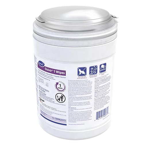 Oxivir Diversey 1 Disinfectant Wipes, AHP Hydrogen Peroxide Cleaner, Large Wipes - Image 2