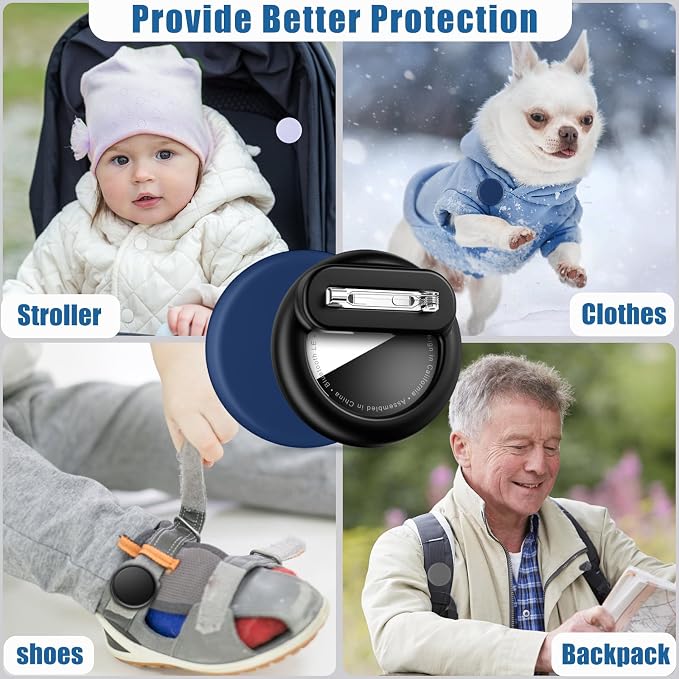 for AirTag Holder 4 Pack for Kids Hidden, Hidden Discreet Toddler Tracker - Image 4