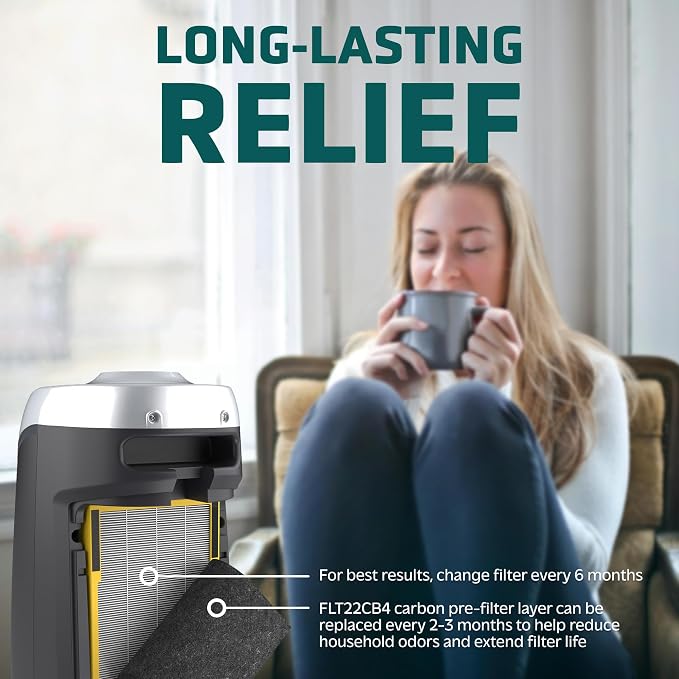 GermGuardian HEPA Pure Genuine Air Purifier Filter B, Removes 99.97% of - Image 3