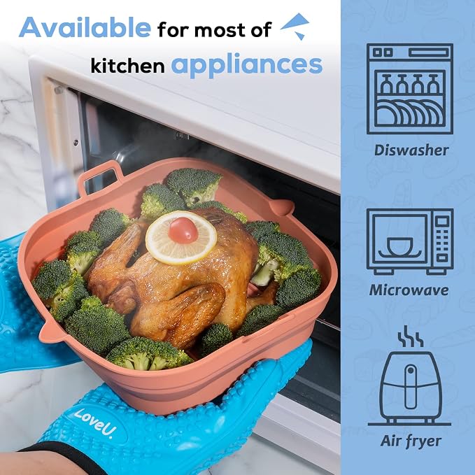 Silicone Air Fryer Liners Square - Image 6
