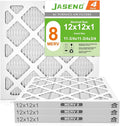 12x12x1 AC Furnace Air Filters, MERV 8 Dust Defense, JASENG MPR 600 Pleated by NewFilter