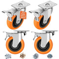 Caster Wheels, Swivel Plate Caster, No Marks Castor Wheels by ATrustedCasterWheelsBrand